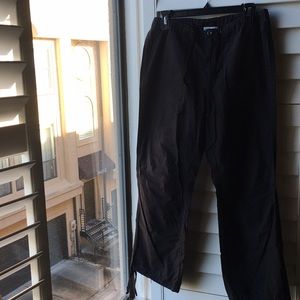 Black cotton pants (drawstring waist and ankles)